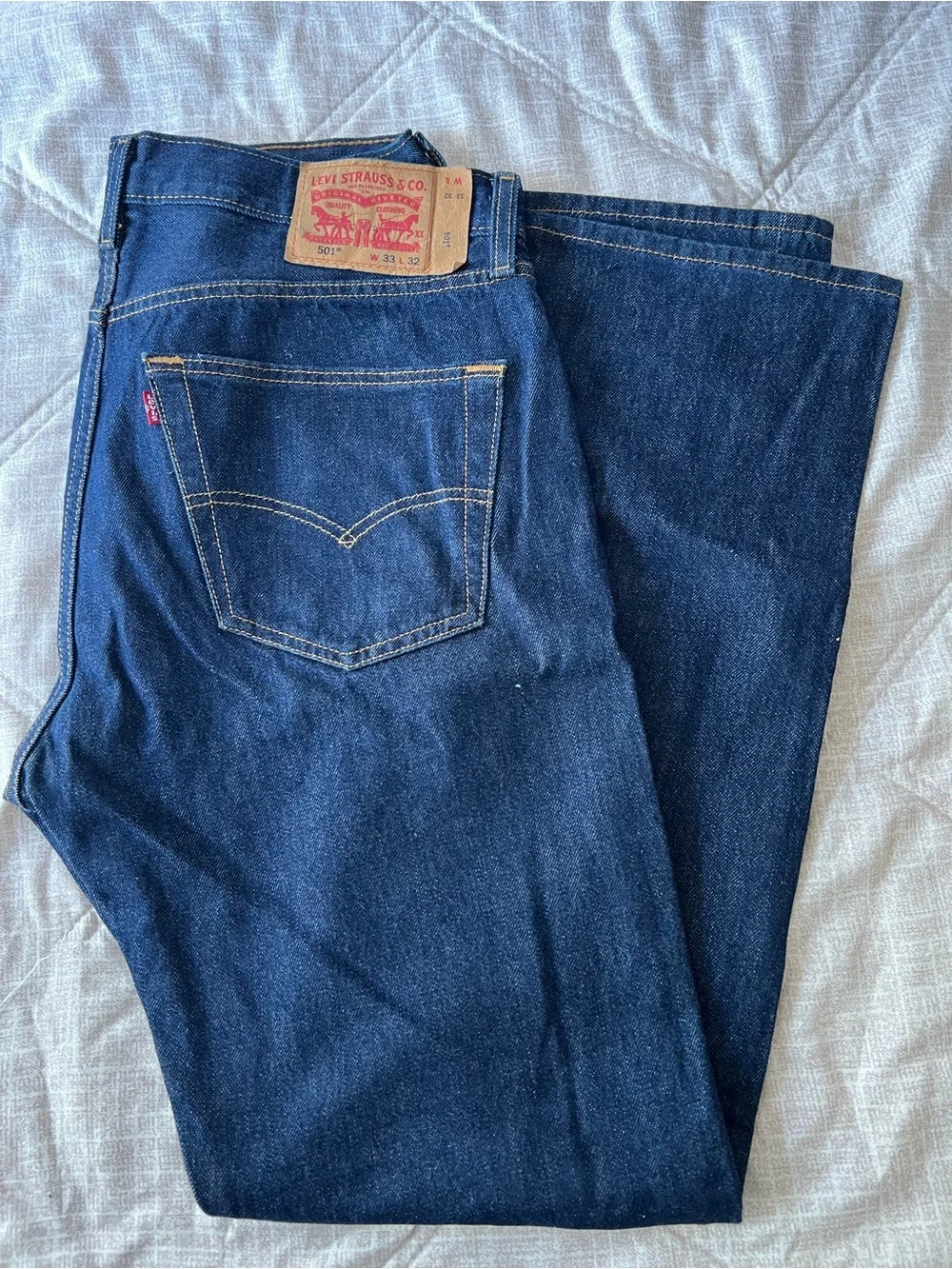 Levi's 501 Men's Dark Blue Straight-Leg Jeans